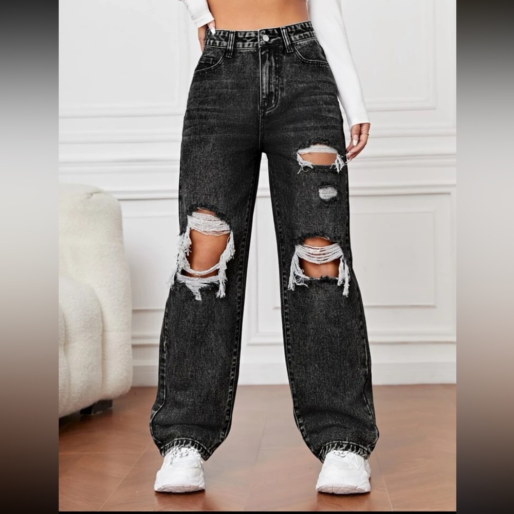 Black Ripped Jeans